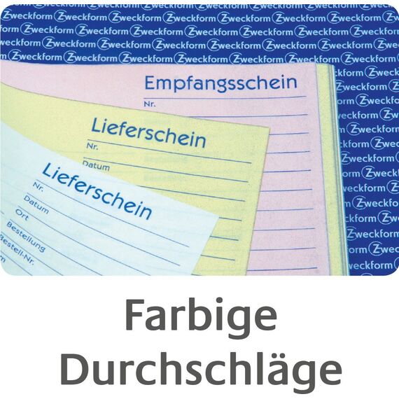 AVERY Zweckform 361 Gutschein (A6 quer, mit 1 Blaupapier, von Rechtsexperten geprüft, fälschungssicher, mit Ausfüllhilfe, für Deutschland zum Erstellen von Gutschriften, 2x50 Blatt) weiß/gelb