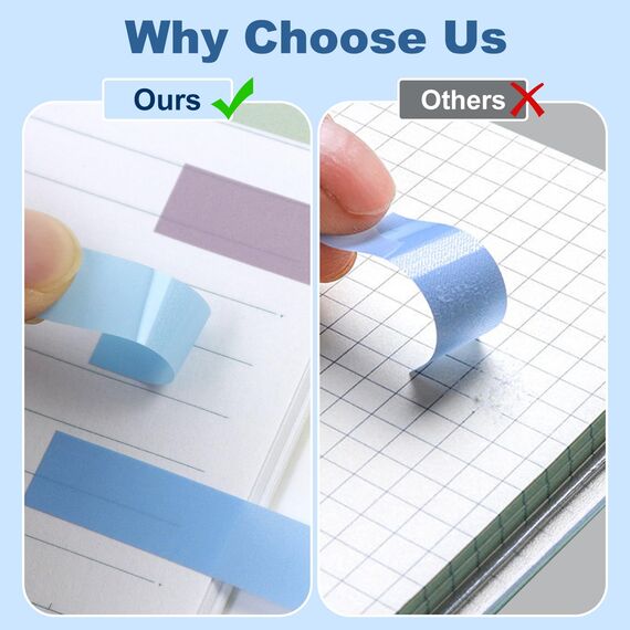 Hanyousheng 2000 Stück Haftstreifen, 10 Stile Klebezettel Klein, Sticky Tabs, Sticky Notes, Mini Haftstreifen, Annotating Supplies, Index Tabs, Klebemarkierungen für Seitenmarkierung Lesezeichen