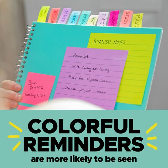 Post-it Index Flags Schmal, Packung mit 4 Spendern, 35 Blatt pro Spender, 11, 9 mm x 43, 2 mm, Gelb, Lila, Pink, Blau - Zum Markieren, Hervorheben oder Farbcodieren wichtiger Informationen