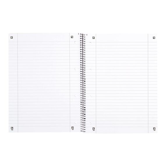 Oxford Collegeblock A4 liniert, mit Doppelrand, 80 Blatt, orange, 10 Stück