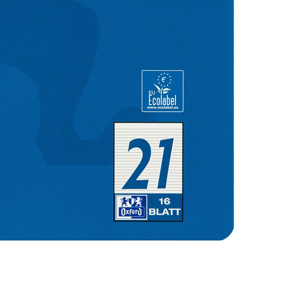 Oxford Schulheft A4, 16 Blatt, Lineatur 21, liniert, 15 Stück