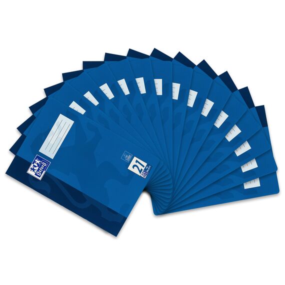 Oxford Schulheft A4, 16 Blatt, Lineatur 21, liniert, 15 Stück