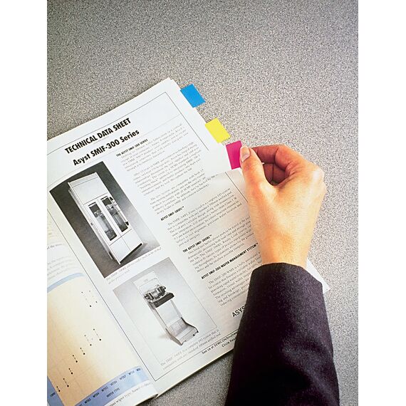 Post-it Index Medium Flags, Vorteilspackung mit 4 Blöcken & 2 Pfeilblöcke gratis, 248 Blätter, 25, 4 mm x 43, 2 mm, Gelb, Rot, Grün, Blau - Zum Hervorheben wichtiger Informationen