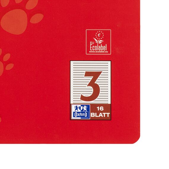 Oxford Schulheft A4, 16 Blatt, Lineatur 3, liniert, 15 Stück