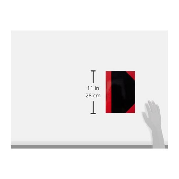 Idena 10146 - Kladde DIN A4, 96 Blatt, 70 g/m², kariert, fester Einband, rot/schwarz, 1 Stück (Packung mit 4)