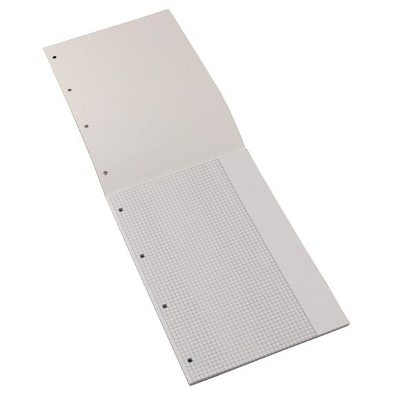 Oxford Schule Schulblock A4 kariert mit Rand, Lineatur 26, 50 Blatt, kopfgeleimt, 5 Stück