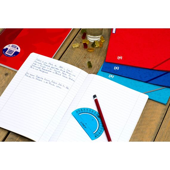 Oxford Schulheft A4, 16 Blatt, Lineatur 27, liniert, 15 Stück