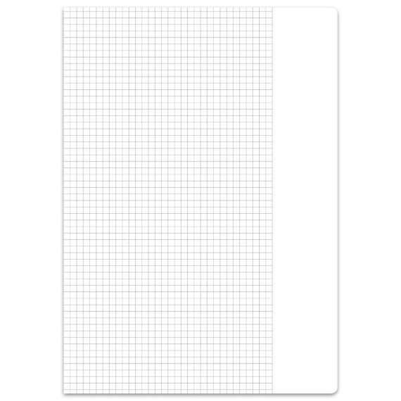 Staufen Green Heft - DIN A4, Lineatur 26 (kariert mit Rand), 16 Blatt, premiumweißes 90g/m² Recyclingpapier, runde Ecken verhindern „Eselsohren“, 4 verschiedene Motive (keine Auswahl möglich), 1 Stück