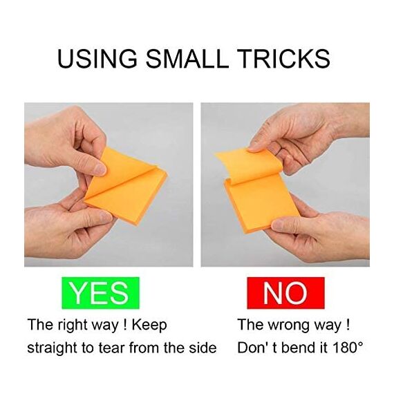 ZCZN Haftnotizen 76 x 76 mm Klebezettel, 100 Blatt/Block, Sticky Notes in 8 Neonfarben, 16 Blöcke