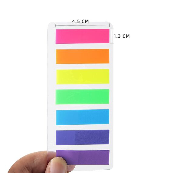 CYWVYNYT 980 Stücke Haftstreifen Haftmarker Film Textstreifen Klebezettel Klebemarkierungen Kleine Fahnen Haftnotizen Tabs haftnotizen klein Beschreibbare Etiketten für Seitenmarkierung