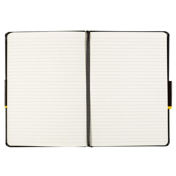 Idena 209284 - Notizbuch DIN A5, 192 Seiten, 80 g/m², liniert, schwarz