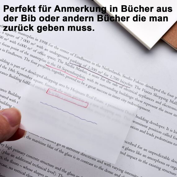 150 Blätter Transparente Haftnotizen, Wasserdichte Selbstklebendes Sticky Notes, Wiederbeschreibbare Notizzettel für Schule/Büro/Hause, Tolles Büromaterial für Studenten und Mitarbeiter (75x75 mm)