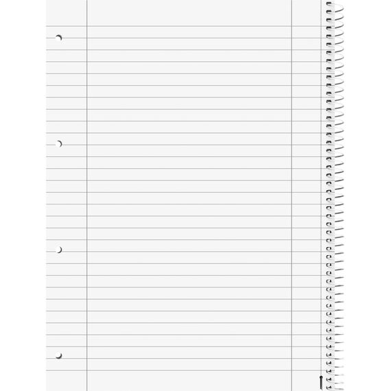 BRUNNEN Collegeblock Student Linkshänder | A4, Lineatur 27, 80 Blatt, blau