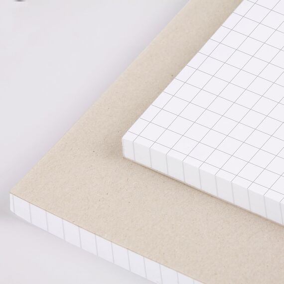 Notizblöcke DIN A5 kariert, 10er Pack, 50 Blatt je Block, 80 g/m² Offset weiß, notizblock24