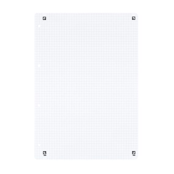 Oxford Ringbucheinlagen A4 kariert, Lineatur 22 ohne Rand, 50 Blatt