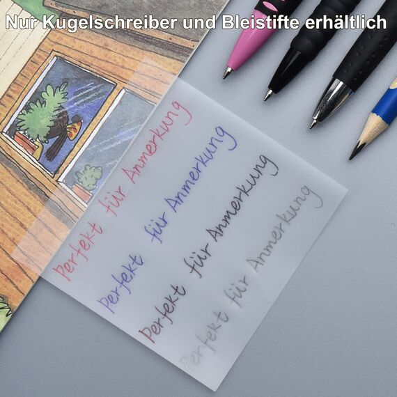 150 Blätter Transparente Haftnotizen, Wasserdichte Selbstklebendes Sticky Notes, Wiederbeschreibbare Notizzettel für Schule/Büro/Hause, Tolles Büromaterial für Studenten und Mitarbeiter (75x75 mm)