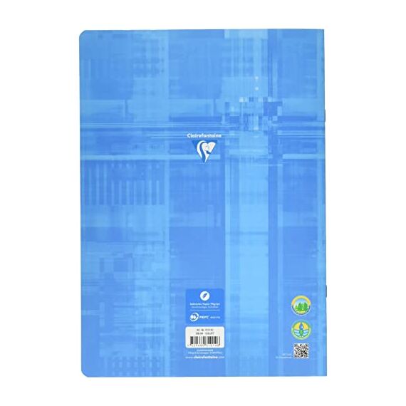 Clairefontaine 31014C Notenheft ideal für Musikunterricht, DIN A4, 21 x 29,7 cm, 8 Blatt, 90g, 1 Stück, türkis