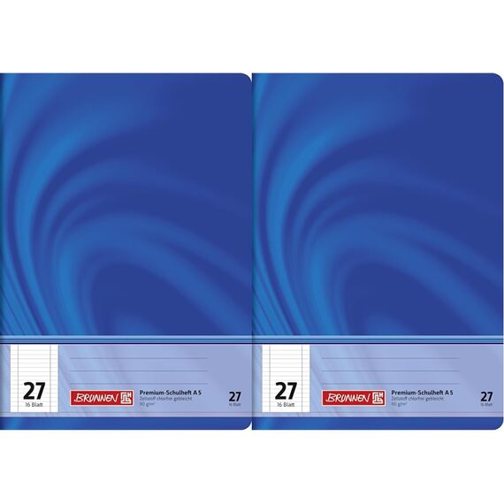 Brunnen Schulheft A5 Vivendi Lineatur 27 16 Blatt (Packung mit 2)