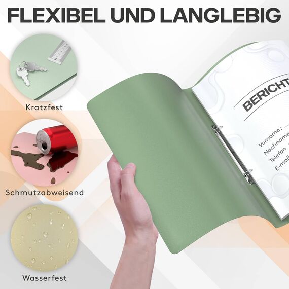 ACROPAQ - 12 x Ringbuch A4 - Mit 2 Ringen, Mit Rückenetiketten, Rückenbreite 2,5 cm, Erde, Natur Farbkollektion - Ringhefter, Ringordner, Ordner A4 Schmal, Ringmappe A4, Schulordner