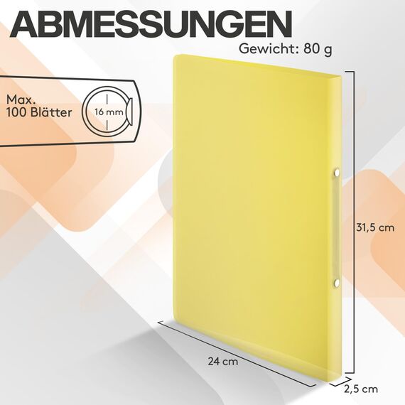 ACROPAQ - 12 x Ringbuch A4 - Mit 2 Ringen 16mm, Bis zu 100 Blatt, Rückenbreite 2,5 cm, Farbbogen, 'Natur' Farbkollektion, Mit Rückenetiketten - Ringordner, Ordner A4 Schmal, Ringmappe