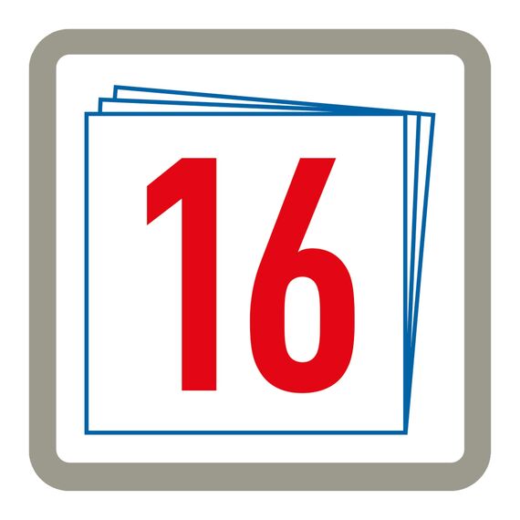 Herlitz Schulheft x.book A4, blanko, Lineatur 20, 16 Blatt, 10 Stück