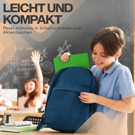 ACROPAQ - 10 x Ringbuch A4 - Mit 2 Ringen, Mit Rückenetiketten, Rückenbreite 2,5 cm, Regenbogen, Natur Farbkollektion - Ringhefter, Ringordner, Ordner A4 Schmal, Ringmappe A4, Schulordner