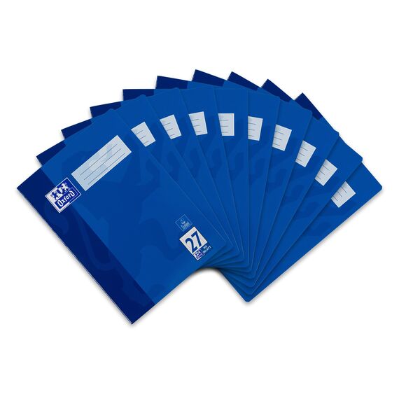 Oxford Schulheft A4, 32 Blatt, Lineatur 27, liniert, 10 Stück