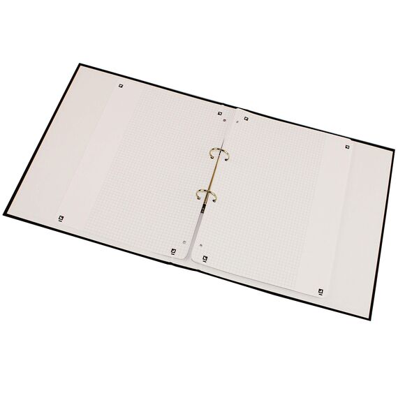 Oxford Ringbucheinlagen A4 kariert mit breitem, weißem Rand rechts, Lineatur 26, 50 Blatt