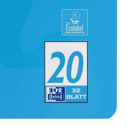 Oxford Schulheft A4, 32 Blatt, Lineatur 20, blanko, 10 Stück