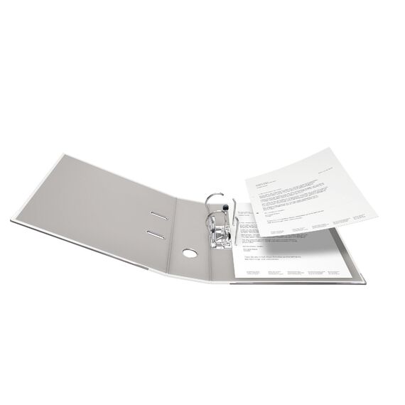 Original Falken 10er Pack PP-Color Kunststoff-Ordner. Made in Germany. 8 cm breit DIN A4 weiß Vegan Ringordner Aktenordner Briefordner Büroordner Plastikordner Schlitzordner