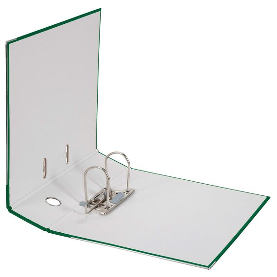 Original Falken 10er Pack PP-Color Kunststoff-Ordner. Made in Germany. 8 cm breit DIN A4 grün Vegan Ringordner Aktenordner Briefordner Büroordner Plastikordner Schlitzordner