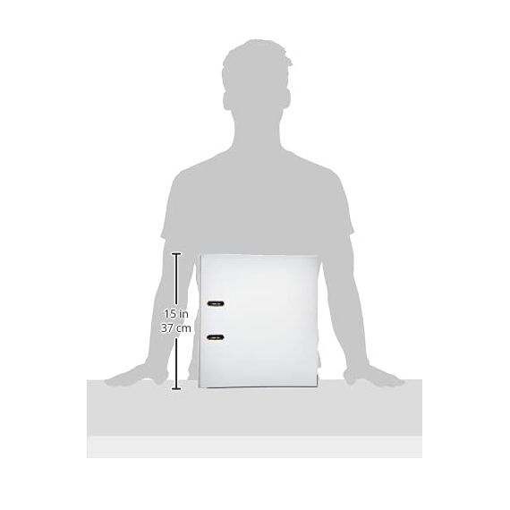 Herlitz 5450705 Ordner maX.file protect (A4, 5 cm, mit Einsteckrückenschild) weiß, 1 Stück