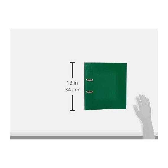 herlitz Ordner A4 maX.file protect, A4, 8 cm Rückenbreite, Dunkelgrün, Einsteckrückenschild, Kantenschutz, 1 Stück