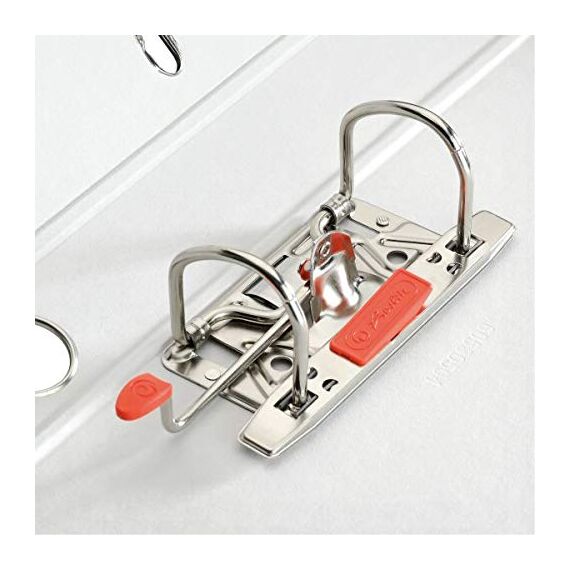 herlitz Ordner maX.file protect, A4, 5 cm Rückenbreite, Neongrün, Einsteckrückenschild, Kantenschutz, 1 Stück