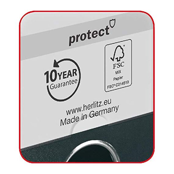 Herlitz Ordner maX.file protect A4 (8 cm mit Einsteckrückenschild) (lachs, 8cm | 10er Pack)