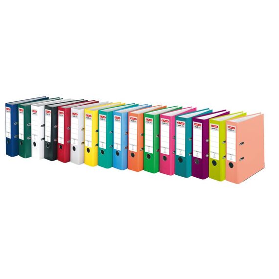 herlitz Ordner A4 maX.file protect, A4, 8 cm Rückenbreite, Dunkelgrün, Einsteckrückenschild, Kantenschutz, 1 Stück