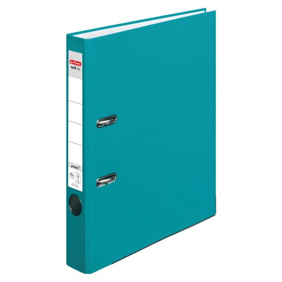 Herlitz Ordner Max File - Protect, A4, 5 cm, Caribbean Turquoise, 5 cm