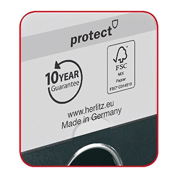 Herlitz 50015931 Ordner "maX.file" protect, A4, 8 cm Caribbean Türkis (Packung mit 2)