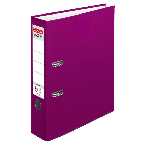 Herlitz Ordner maX.file protect A4 (8 cm mit Einsteckrückenschild) (Zusatzfarben II, 8cm | 5er Pack)