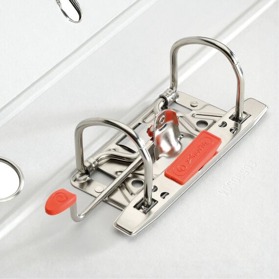 Herlitz 5450903 Ordner maX.file protect (A4, 5 cm, mit Einsteckrückenschild) grau, 1 Stück