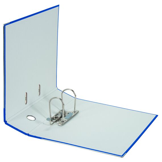 Original Falken 5er Pack PP-Color Kunststoff-Ordner. Made in Germany. 8 cm breit DIN A4 blau Vegan Ringordner Aktenordner Briefordner Büroordner Plastikordner Schlitzordner