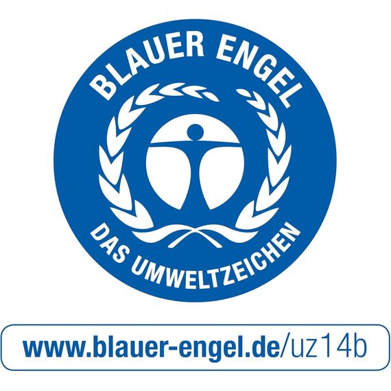 Original DINOR Ordner-Wolkenmarmor-Recycling - Made in Germany. DIN A4 schwarz Aktenordner Briefordner Büroordner Pappordner Schlitzordner Grüner Balken Blauer Engel (Breit 5er Pack)