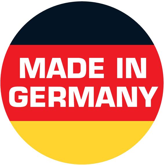 Original Falken 5er Pack PP-Color Kunststoff-Ordner. Made in Germany. 8 cm breit DIN A4 schwarz Vegan Ringordner Aktenordner Briefordner Büroordner Plastikordner Schlitzordner