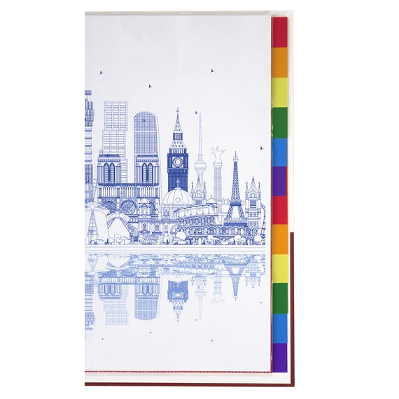 5er Set XXL 12-teiliges Register/Trennblätter extra breit aus buntem stabilem PP, DIN A4+ mit Deckblatt aus stabilem Papier zum Beschriften. Trenn-Blätter überbreit für die Ordner-Organisation im Büro