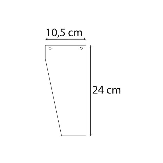 Exacompta - Ref. 13545E – Karton mit 6 Packungen mit je 100 Stück Trapezregister Forever – 105 x 240 mm – Grün
