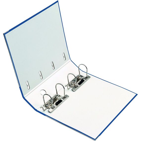 Original Falken PP Kunststoff-Doppelordner. Made in Germany. 7 cm breit für 2x DIN A5 quer Ablage mit Wechselfenster Kontoauszug-Ordner Ringordner (Kunststoffordner, blau, 2er Pack)