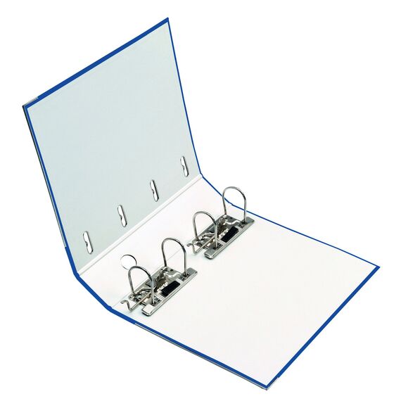 Original Falken PP Kunststoff-Doppelordner. Made in Germany. 7 cm breit blau für 2x DIN A5 quer Ablage mit Wechselfenster Kontoauszug-Ordner Ringordner Aktenordner Briefordner Büroordner