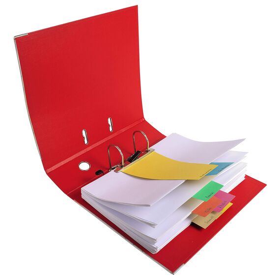 Exacompta 13595B 200er Pack Karton-Trennstreifen. Trapezform farbig sortiert. Für eine übersichtliche Anblage Ihrer Dokumente. Trennlaschen Trennblätter Ordner Register Blauer Engel