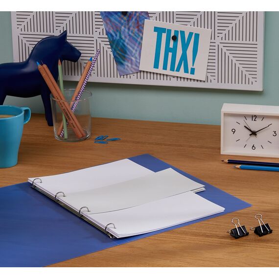 Exacompta 13405B 100er Pack Karton-Trennstreifen. 10,5 x 24 cm weiß. Für eine übersichtliche Anblage Ihrer Dokumente. Trennlaschen Trennblätter Ordner Register Blauer Engel