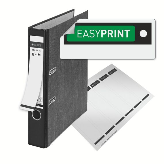 Leitz Qualitäts-Ordner, 20er Pack, das Original, DIN A4 Aktenordner schmal, 5 cm breit, Wolkenmarmor-Papier, Recycling-Ordner, Blauer Engel, Mit 180° Mechanik, Höchste Stabilität, Braun, 10505075